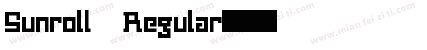 Sunroll Regular字体转换